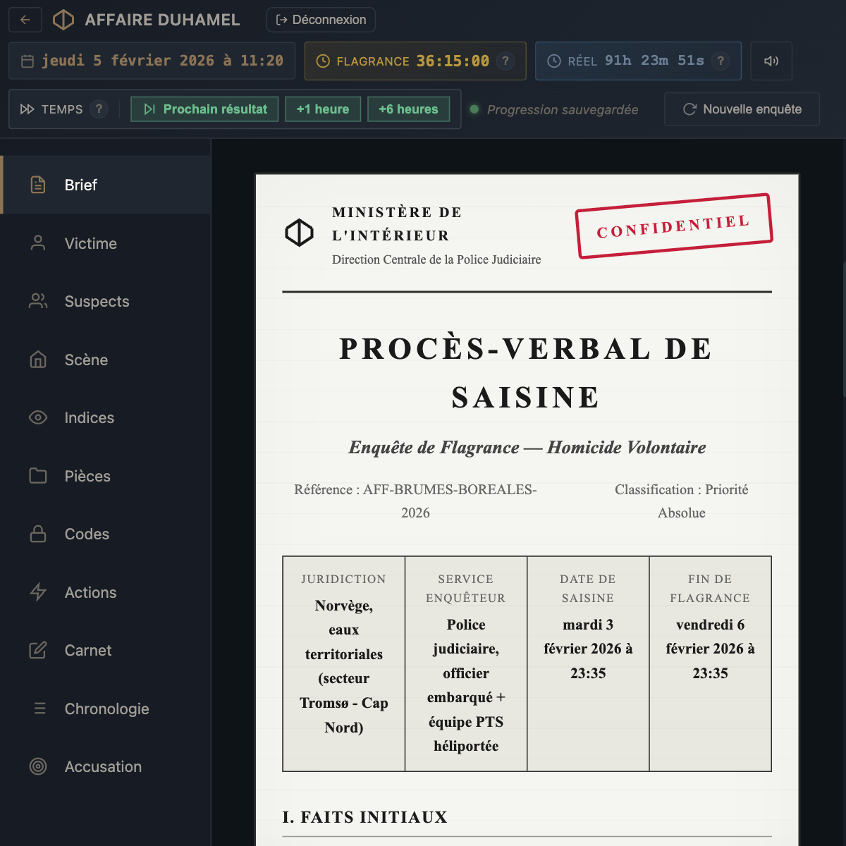 L'affaire DUHAMEL - Meurtre en croisière