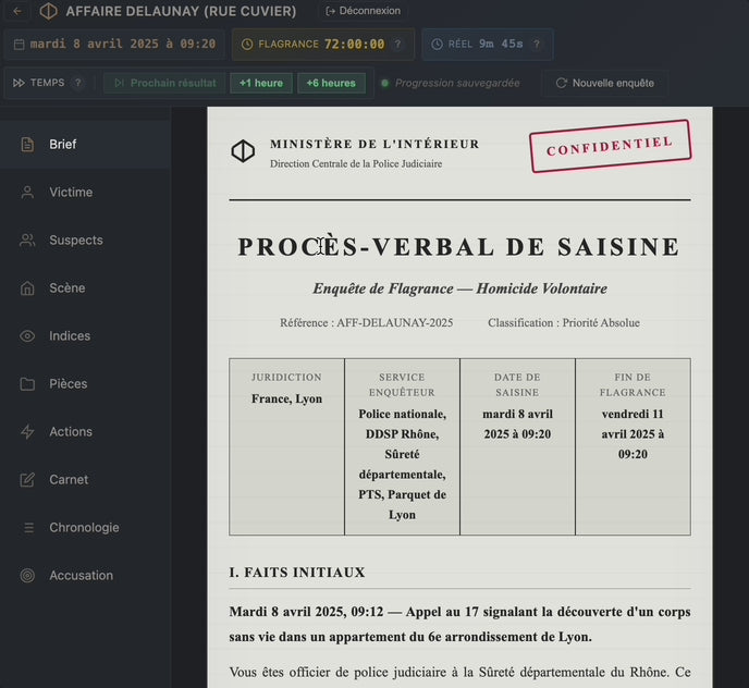 L'affaire DELAUNAY - Meurtre à Lyon